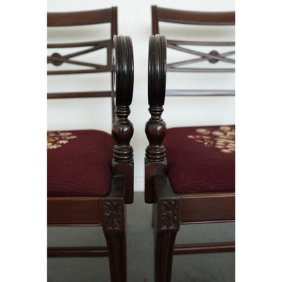 Vintage Federal Revival Dining Chairs (Set of 4)