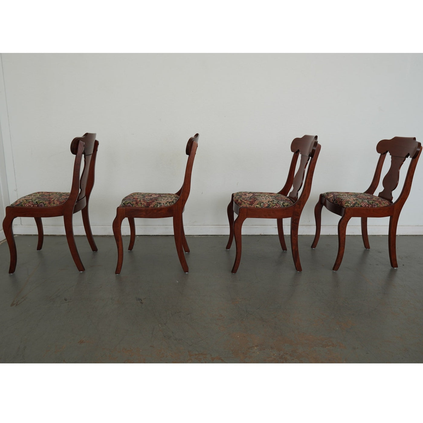Vintage Pennsylvania House Cherry Gondola Style Dining Chairs (Set of 8)