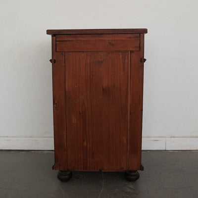 Antique Walnut Bedside Cabinet