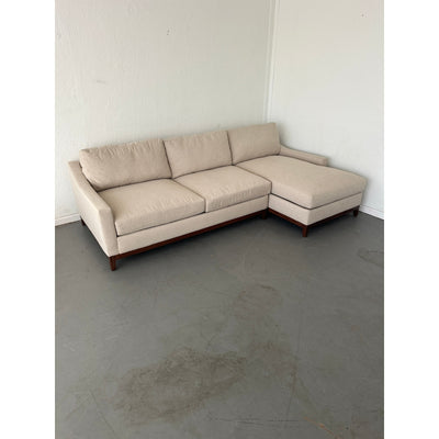 Living Spaces Besom II Sectional Sofa & Ottoman