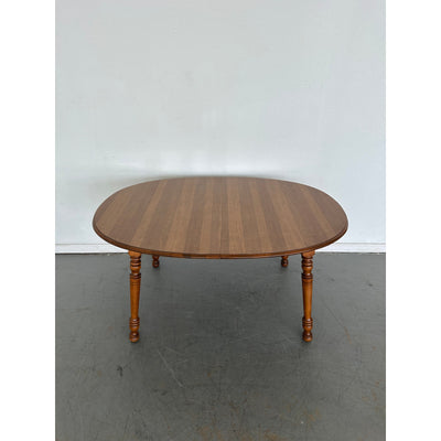 Vintage Tell City Solid Maple Oval Dining Table