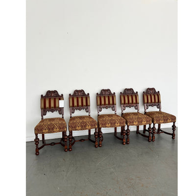 Italian Antique Dining Chairs (Set of 5)