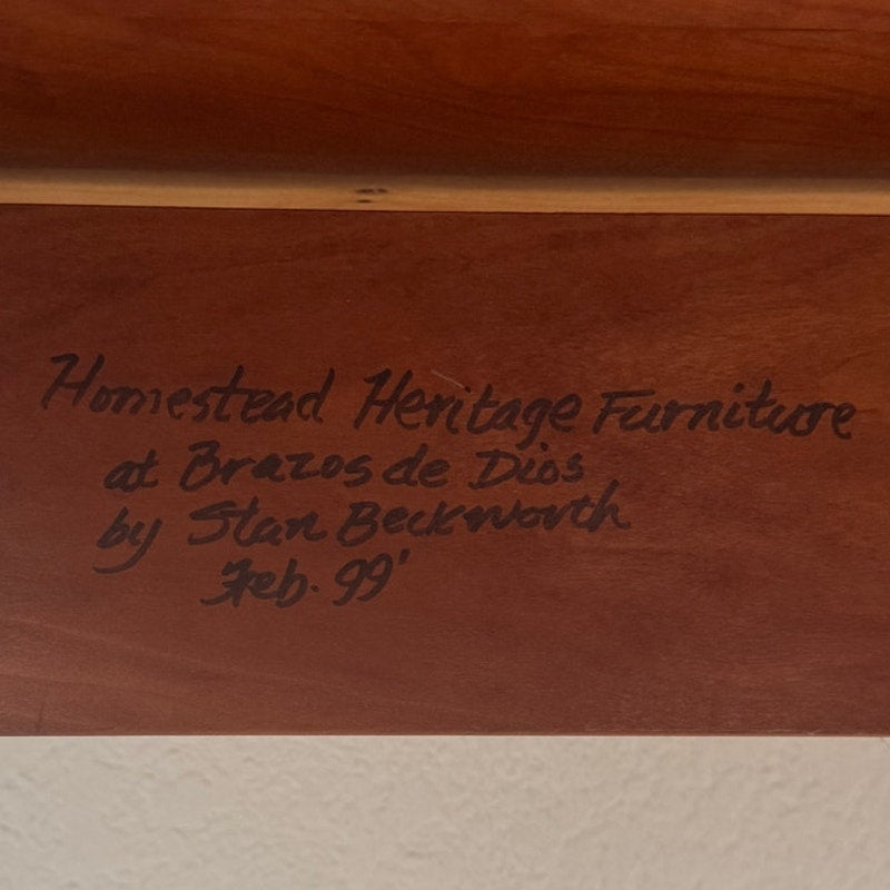 Homestead Heritage Solid Cherry Executive Hutch Desk