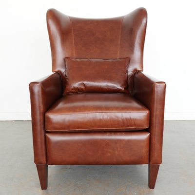 Pottery Barn Champlain Square Arm Leather Recliner