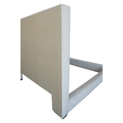 Textured Velvet Upholstered King Bed