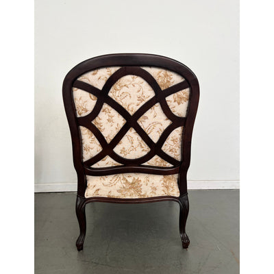 Vintage French Provincial Lounge Chairs & Ottomans (Set of 2)