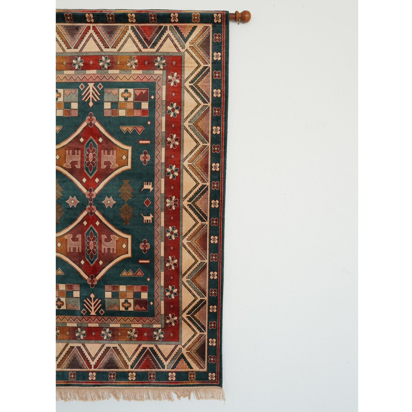 Vintage Geometric Woven Wall Tapestry