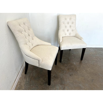 Restoration Hardware Martine Tufted Dining Chairs (Set of 2)