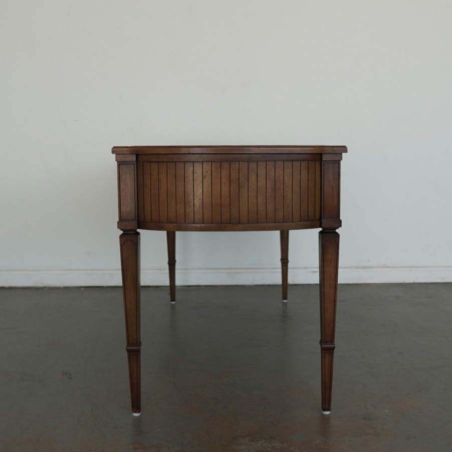 Baker Furniture Leather Top Plat Desk