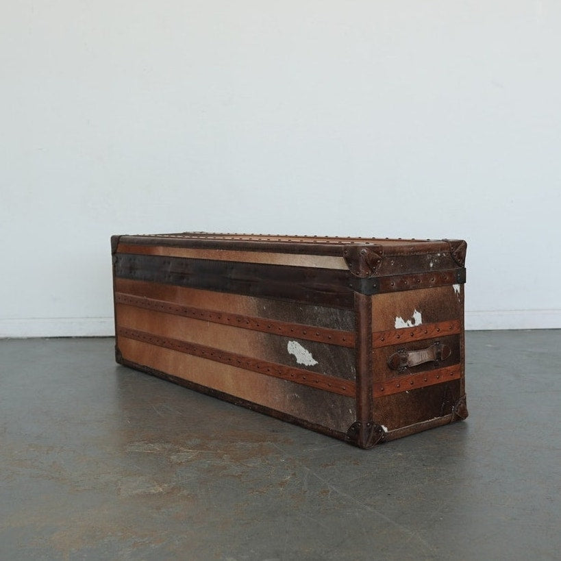 Timothy Oulton Cowhide Harrow Trunk