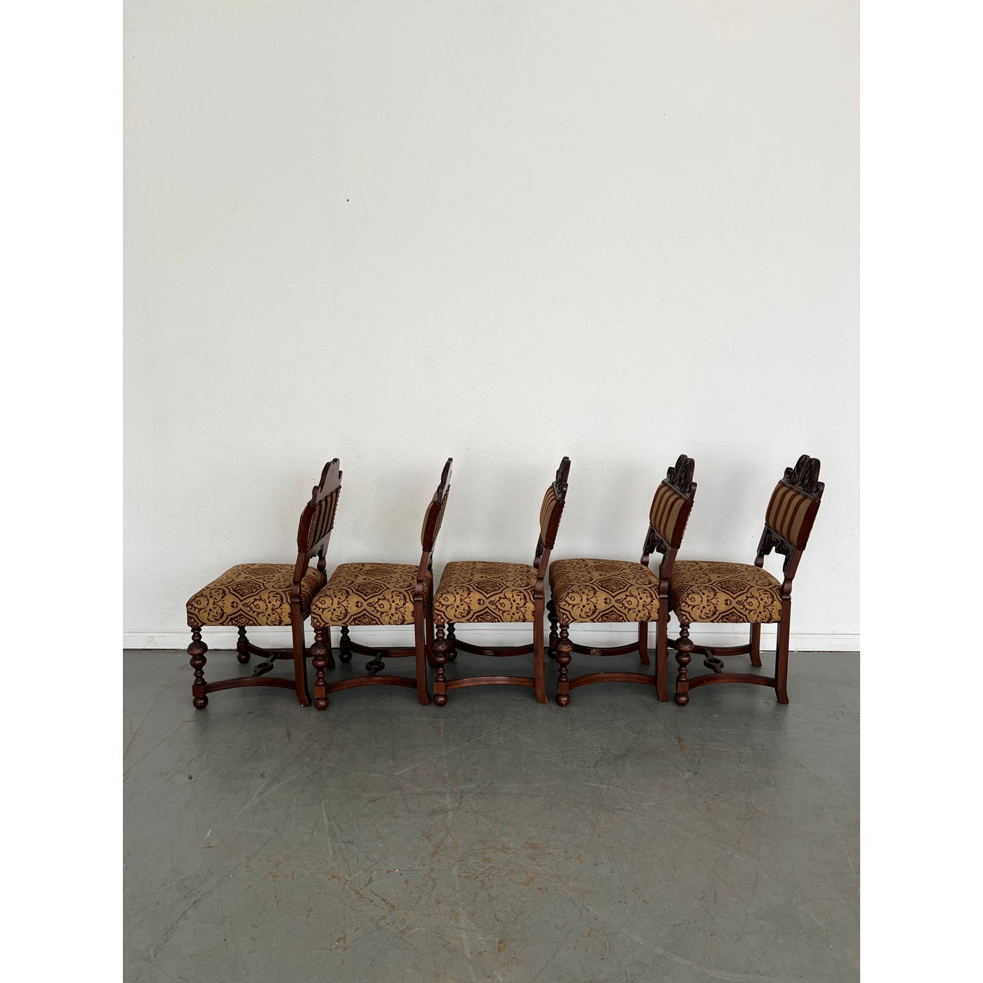 Italian Antique Dining Chairs (Set of 5)