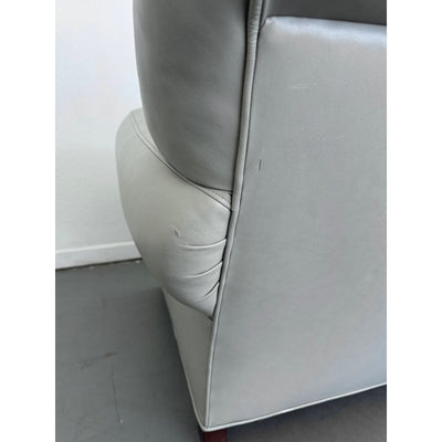 Pottery Barn Manhattan Roll Arm Leather Chair