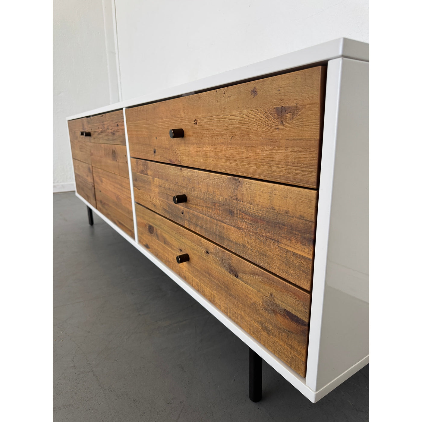 West Elm Reclaimed Wood and Lacquer Media Console