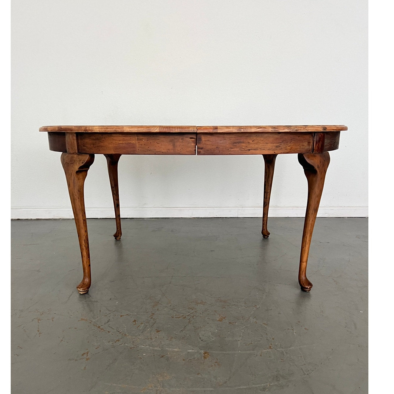 Oval Wood Dining Table with Leaf