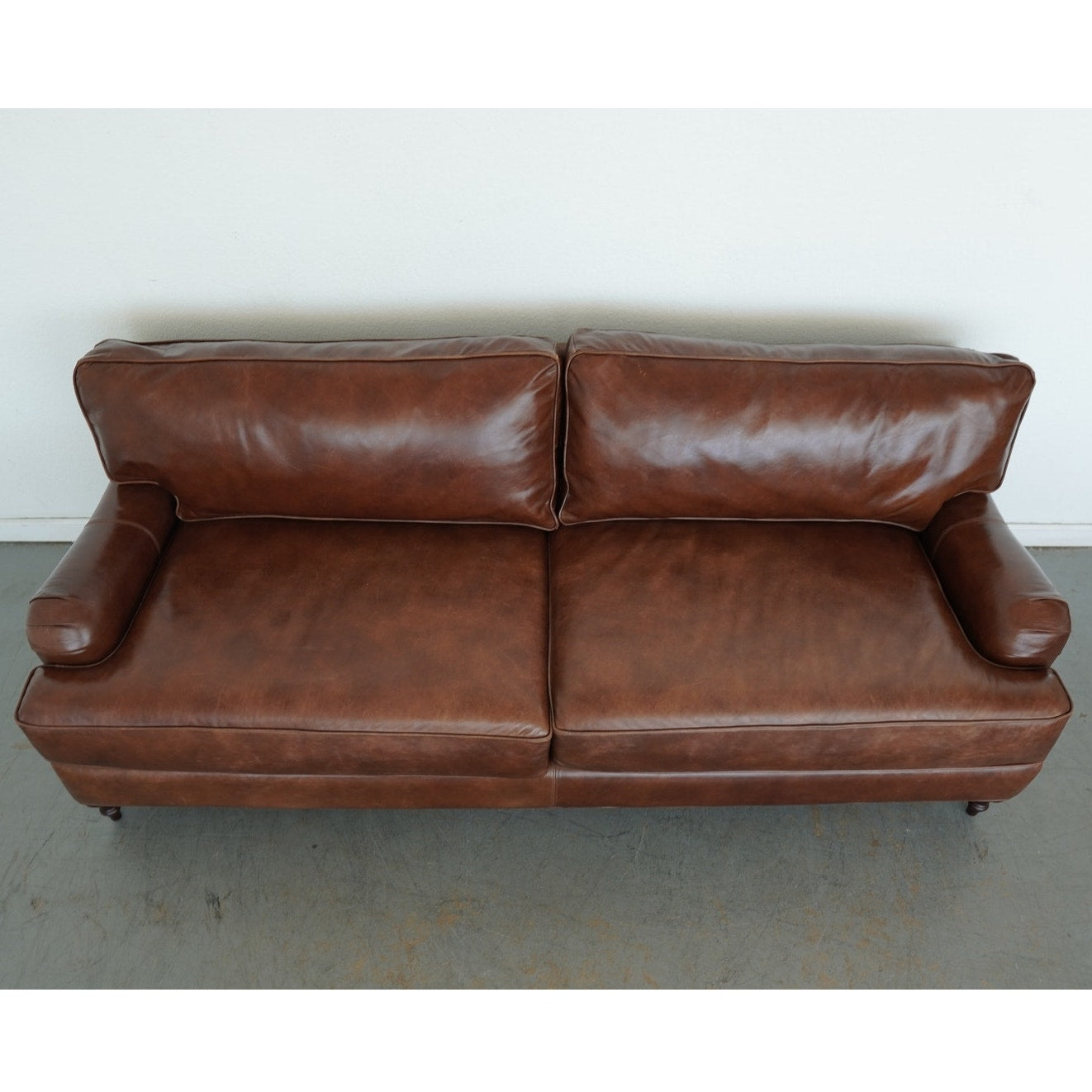 Ballard Designs Wynne Leather Sofa