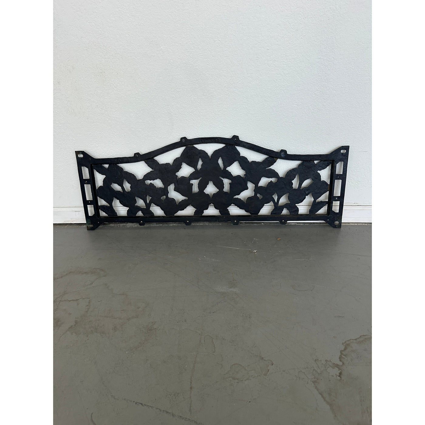 Antique Cast Iron Park Bench Back