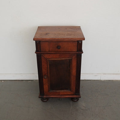 Antique Walnut Bedside Cabinet