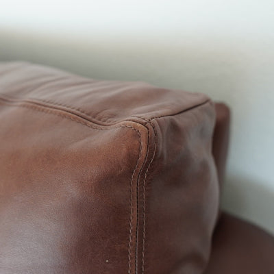 Pottery Barn Turner Roll Arm Leather Sofa