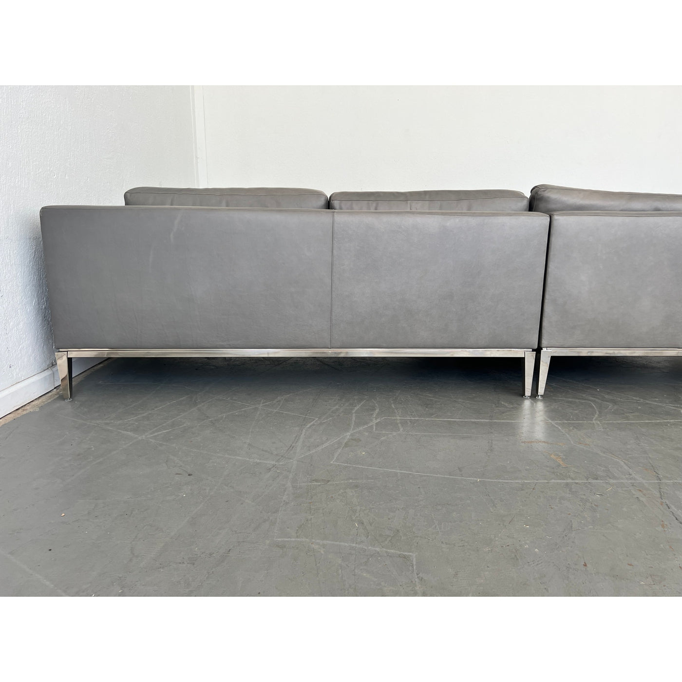 Restoration Hardware Italia Leather Sectional