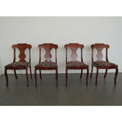 Vintage Pennsylvania House Cherry Gondola Style Dining Chairs (Set of 8)