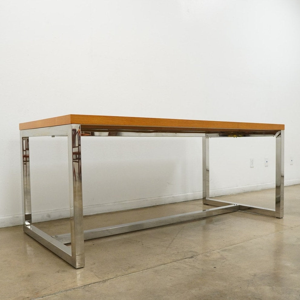 Vintage Modern Oak Conference Table – Lu and Home