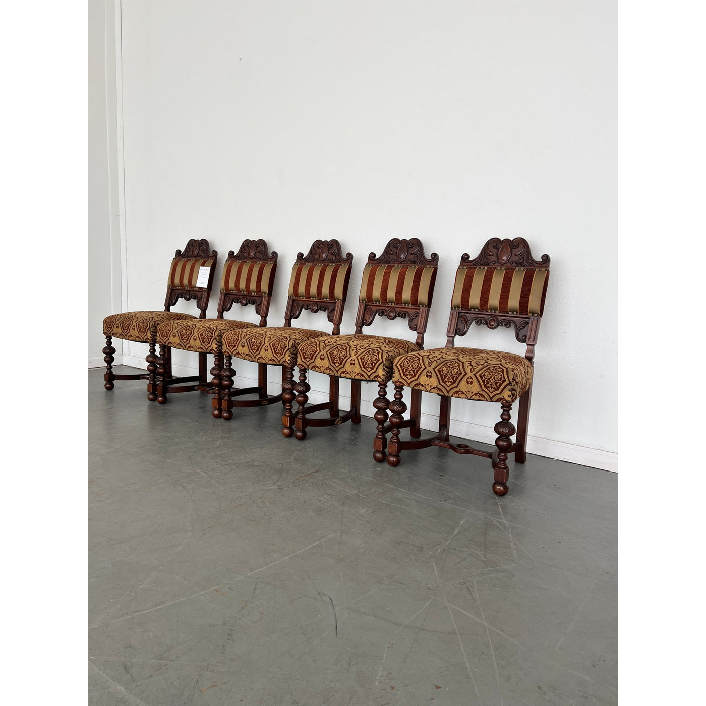 Italian Antique Dining Chairs (Set of 5)