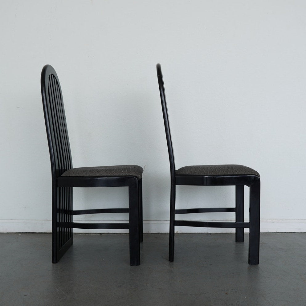 Vintage Pallavisini Italian Modern High-Back Dining Chairs (Set of 4)