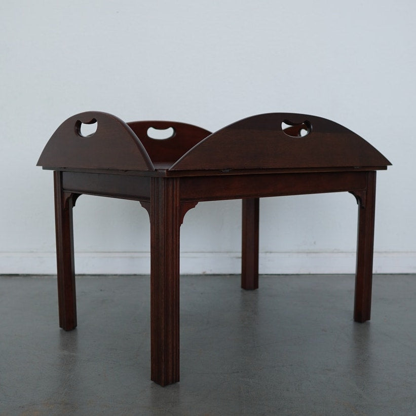 Vintage Baker Furniture Mahogany Butler’s Tray Coffee Table