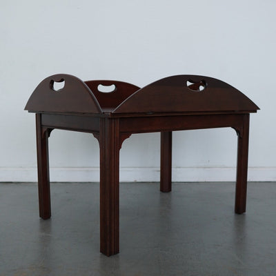Vintage Baker Furniture Mahogany Butler’s Tray Coffee Table