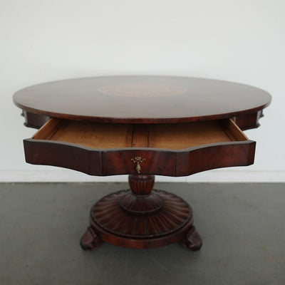 Jonathan Charles Finely Inlaid Mahogany Centre Table