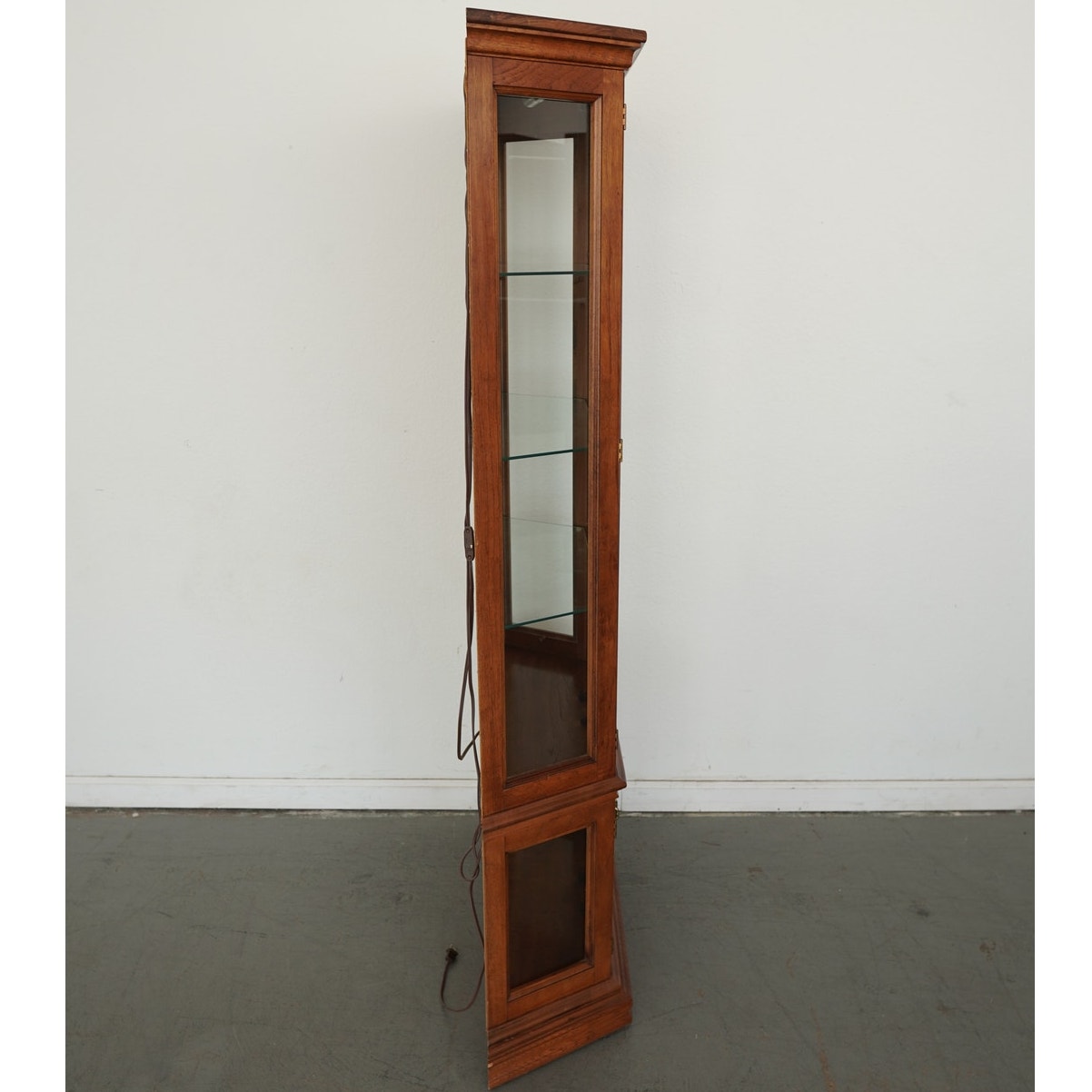 Lighted Curio Cabinet with Glass Doors