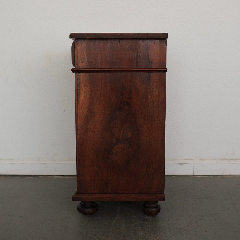Antique Walnut Bedside Cabinet