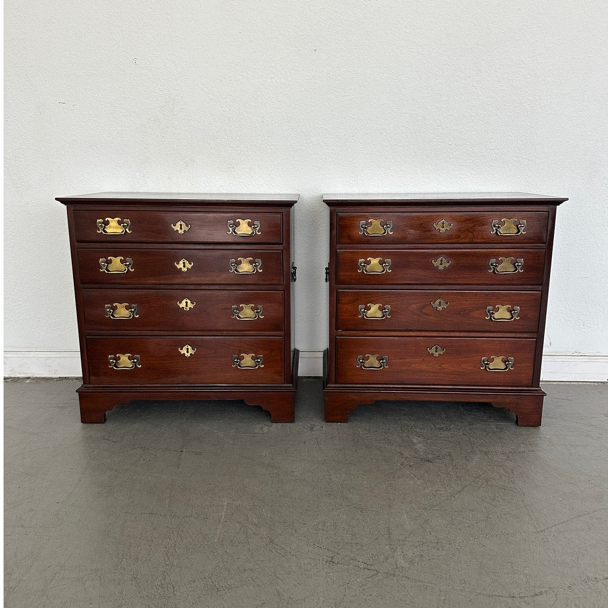 Vintage Pennsylvania House Cherry Bachelor Chests (Set of 2)