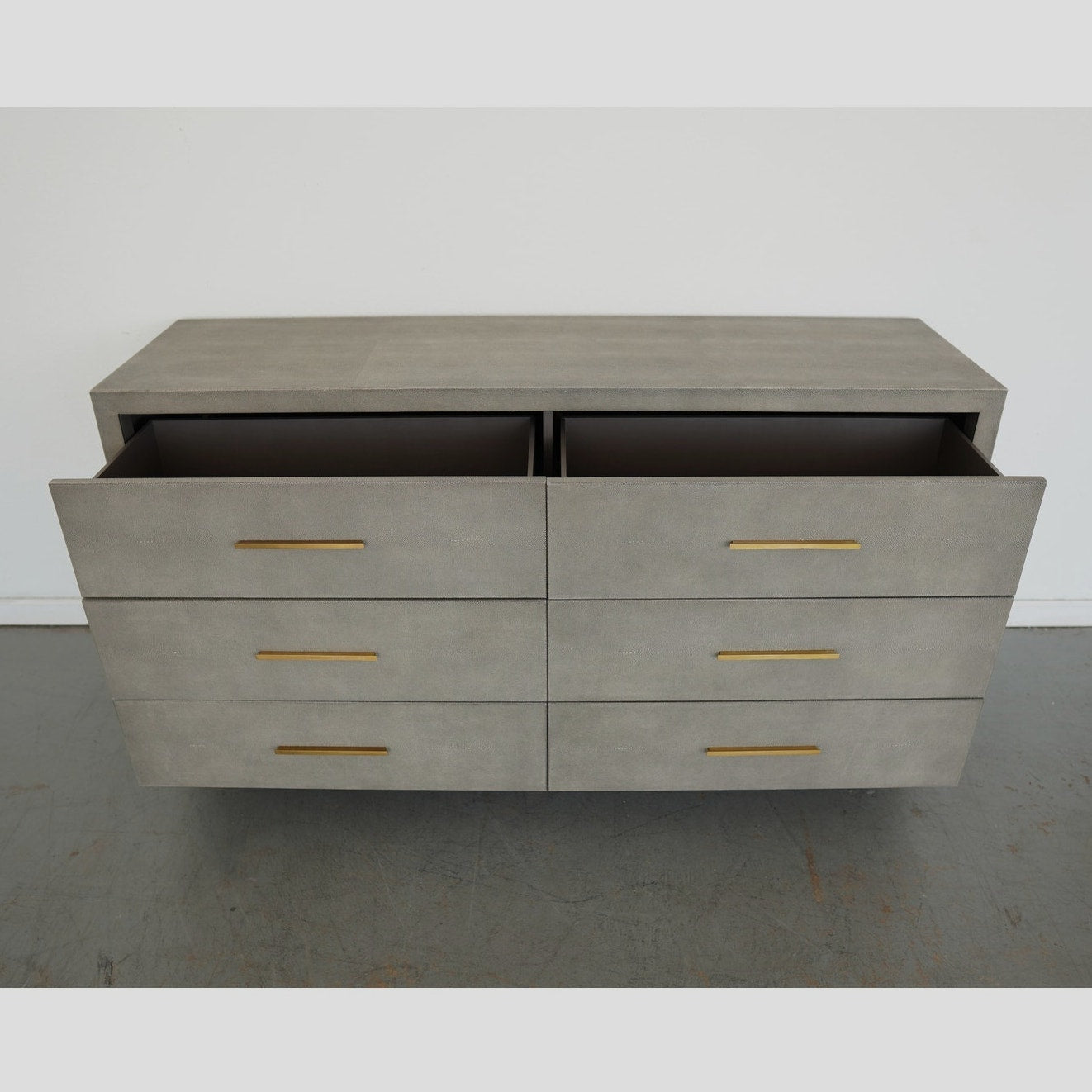 Restoration Hardware Graydon Shagreen 6-Drawer Dresser