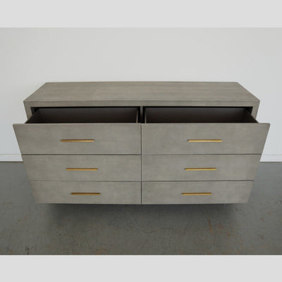 Restoration Hardware Graydon Shagreen 6-Drawer Dresser