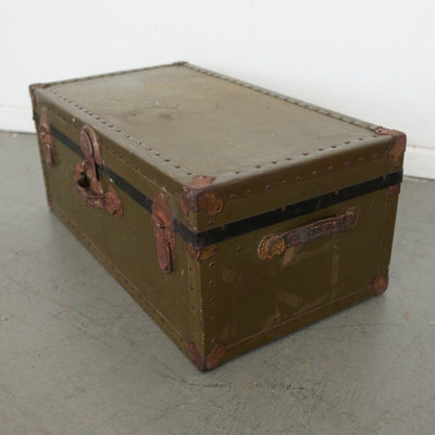Vintage Military-Style Trunk