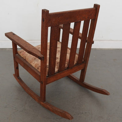 Vintage Mission-Style Children’s Rocking Chair