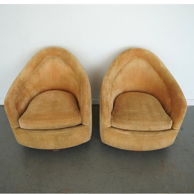 Thayer Coggin Tear Drop Swivel-Tilt Chair (Set of 2)
