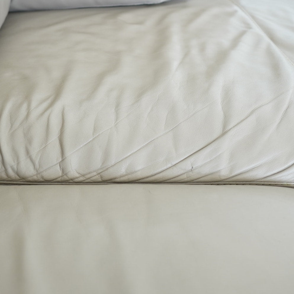 Design Within Reach Albert Leather Sofa with Chaise