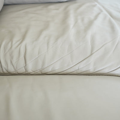 Design Within Reach Albert Leather Sofa with Chaise