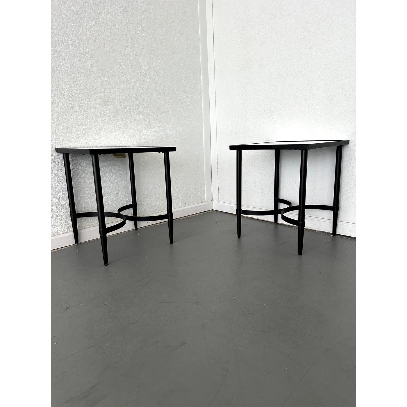 Mercury Glass Side Tables