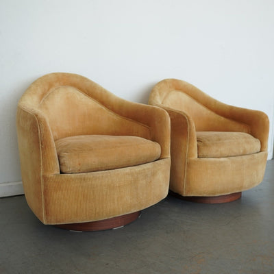 Thayer Coggin Tear Drop Swivel-Tilt Chair (Set of 2)