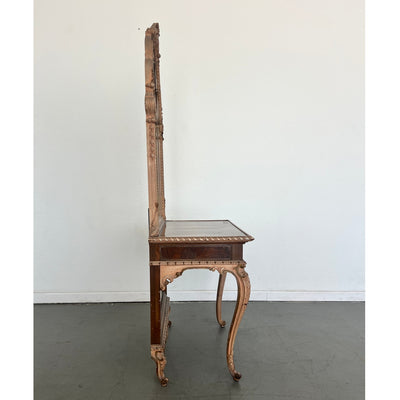 Antique French Rococo Revival Vanity with Mirror