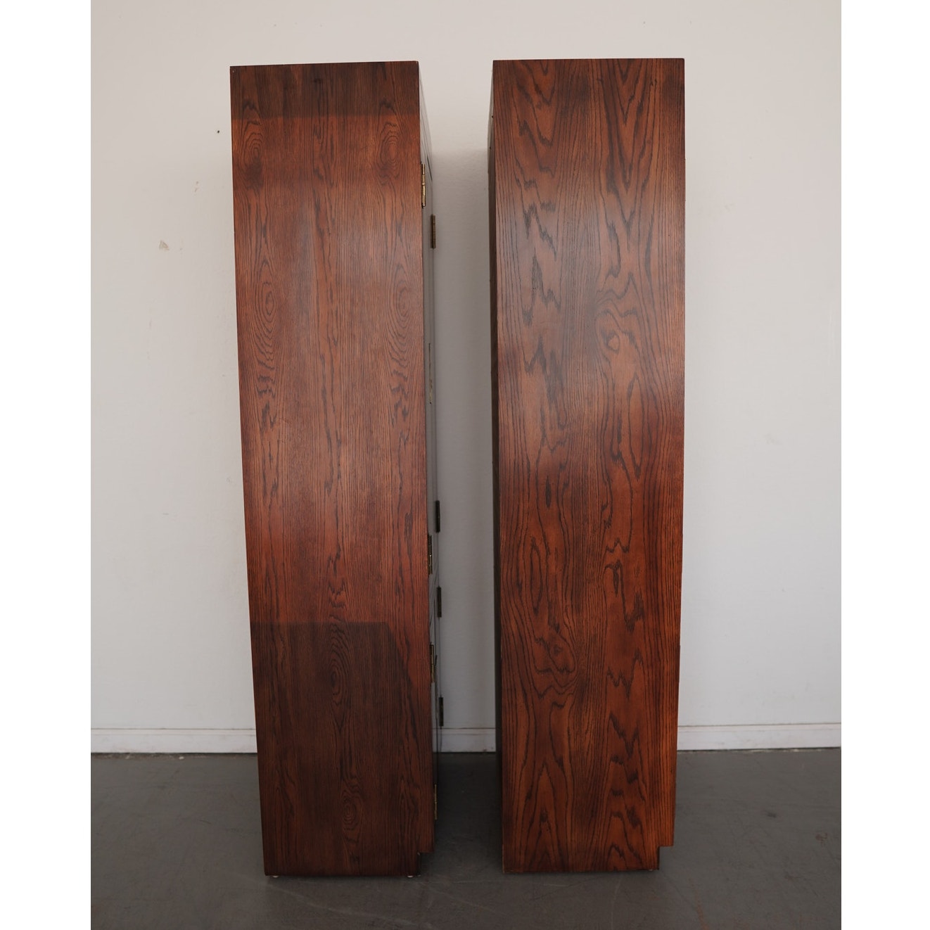 Vintage Henredon Scene One Armoire Cabinet (Set of 2)