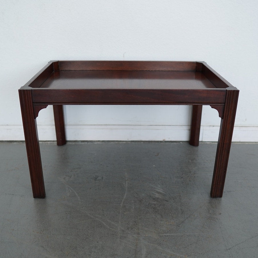 Vintage Baker Furniture Mahogany Butler’s Tray Coffee Table