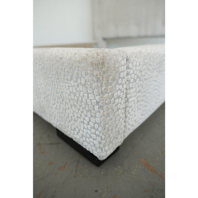 Textured Velvet Upholstered King Bed
