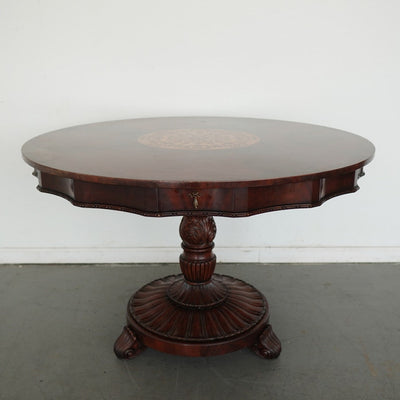 Jonathan Charles Finely Inlaid Mahogany Centre Table