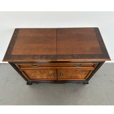 Vintage Broyhill Ming Dynasty Premier Collection Flip-Top Buffet Bar Cabinet