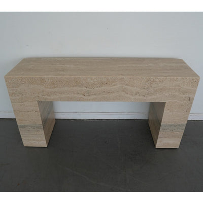 Banana Republic Home Brooklyn Travertine Console