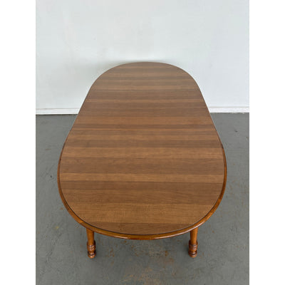Vintage Tell City Solid Maple Oval Dining Table